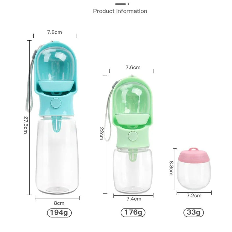 320/500ML Portable Dog Cat Water Bottle for Dog Gourd Walk Drinking Bottle Dog Pet Supplies Food Bowl GS07