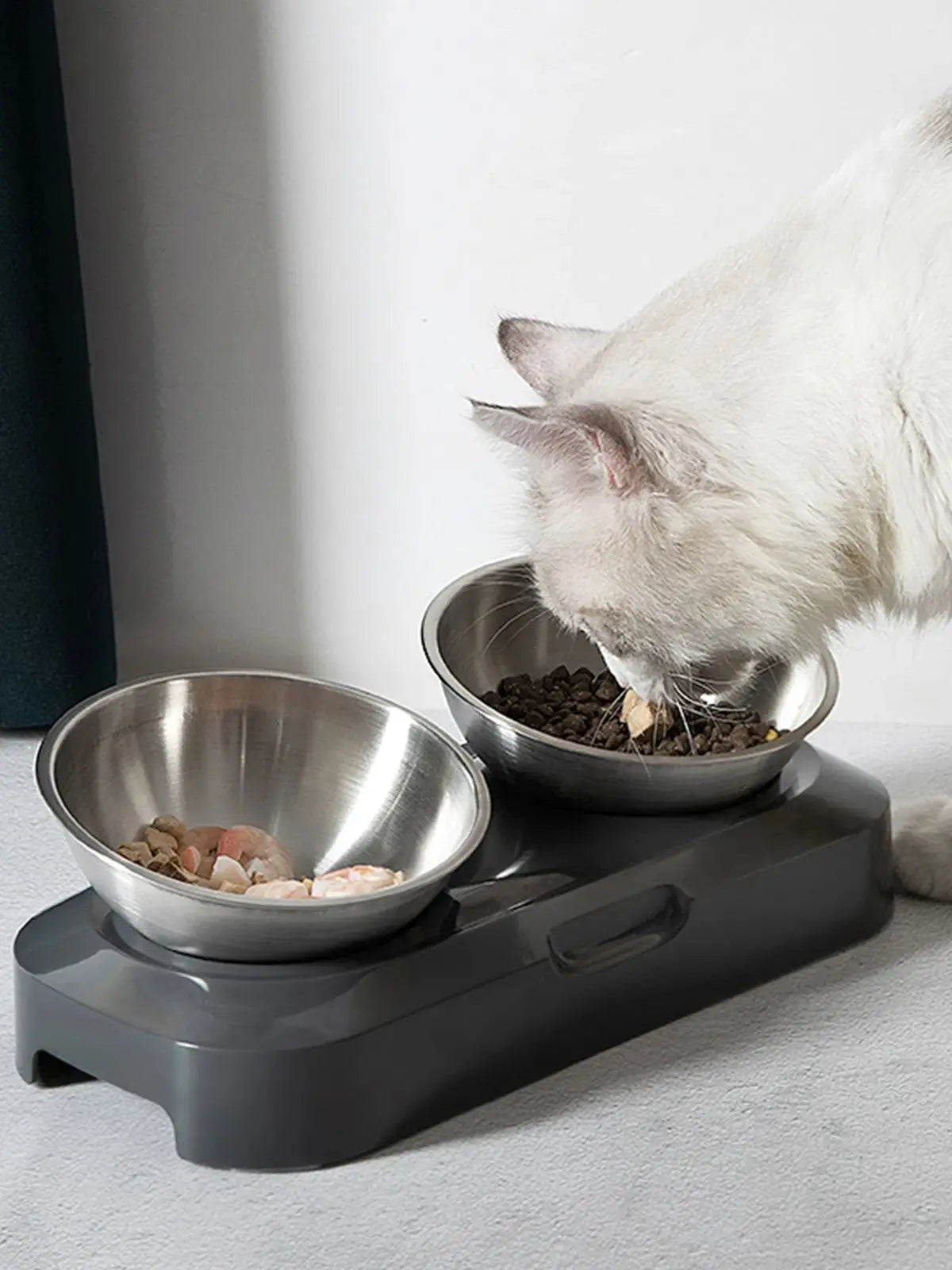 Bols D'Alimentation En Acier Inoxydable Pour Animaux De Compagnie, Mangeoires Pour Chats, Mangeoire À Boire Pour Chatons Et Chiots, Jolis Bols, Créatifs Et Inclinés
