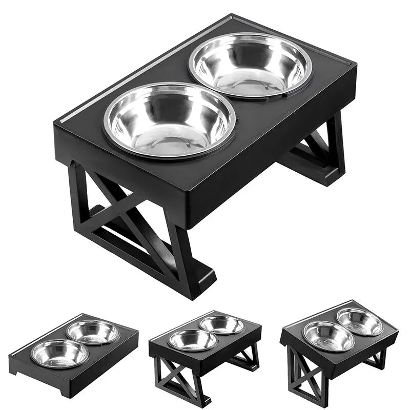 Bols Surélevés Pour Chien, Support Réglable En Hauteur, Plat D'Alimentation Lente Pour Animaux De Compagnie, Tapis De Repas Pour Chien, Tapis De Bol Surélevé