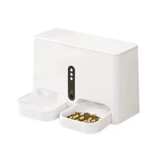 Usine Nouveau Design Intelligent 2-En-1 Intégré Mangeoire À Eau Et À Grains Pour Animaux De Compagnie Wifi Automatique Tout-En-Un Distributeur D'Alimentation Pour Chat Chronométré